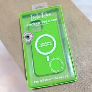 Lime Green Protective Case for iPhone 15/14/13 by Isla Rae